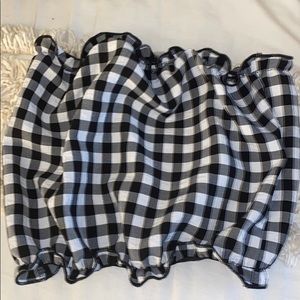 Gingham tube top